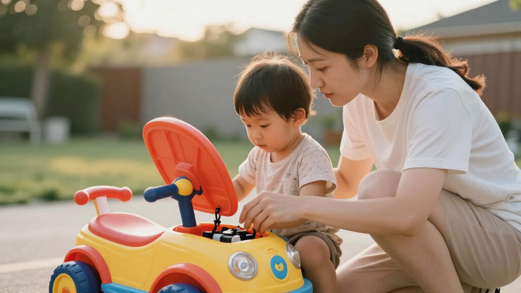 2 seater ride on with opening hood