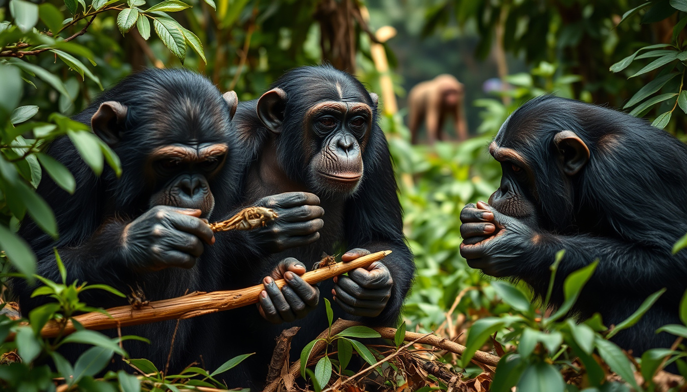 Hunting Strategies Employed by Chimpanzees