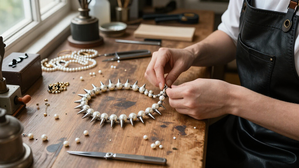 best punk pearl jewelry
