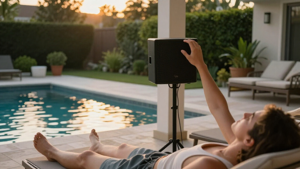 outdoor sound systems for backyards with pools