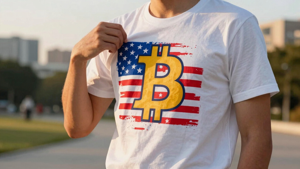 Bitcoin-themed patriotic apparel