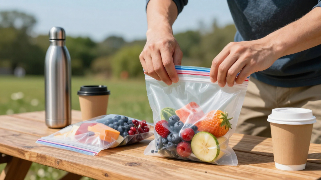 silicone ziplock bag set