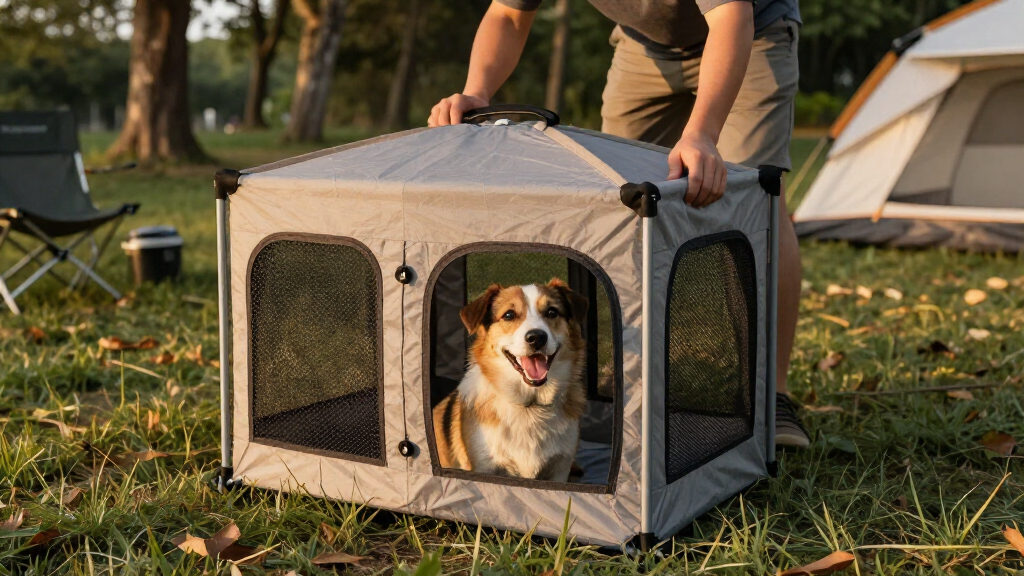 portable dog kennel for camping