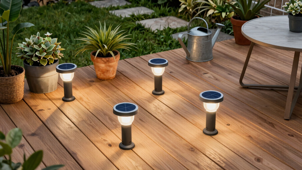 solar-powered garden lights