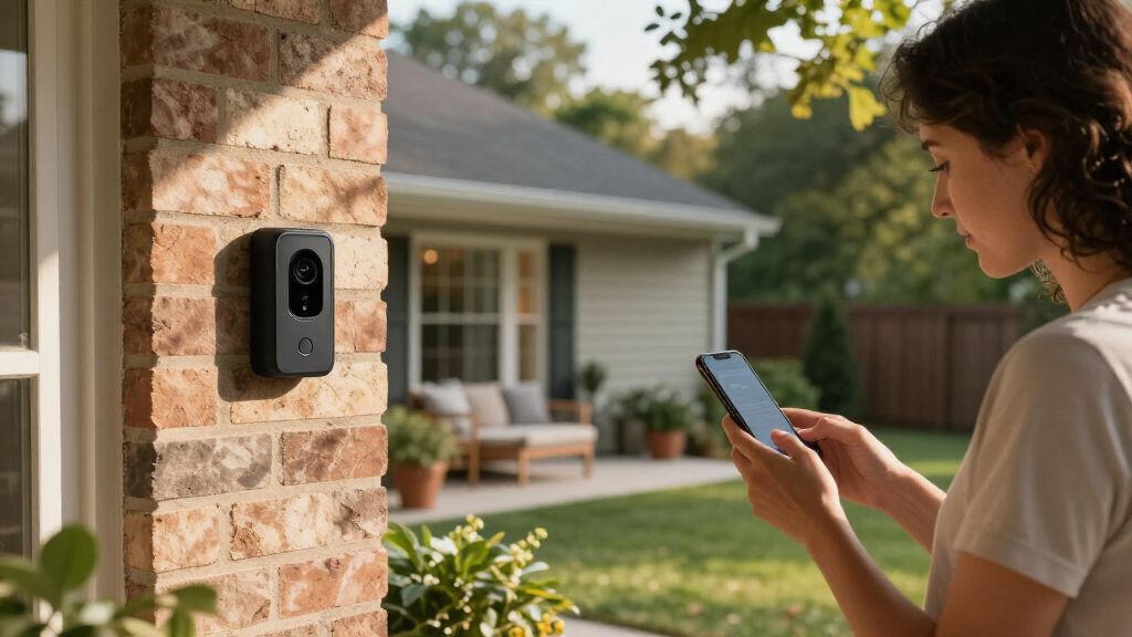 doorbell camera with person detection alerts