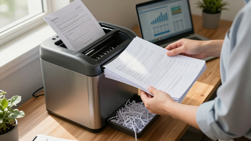 shredder for bulk financial paperwork