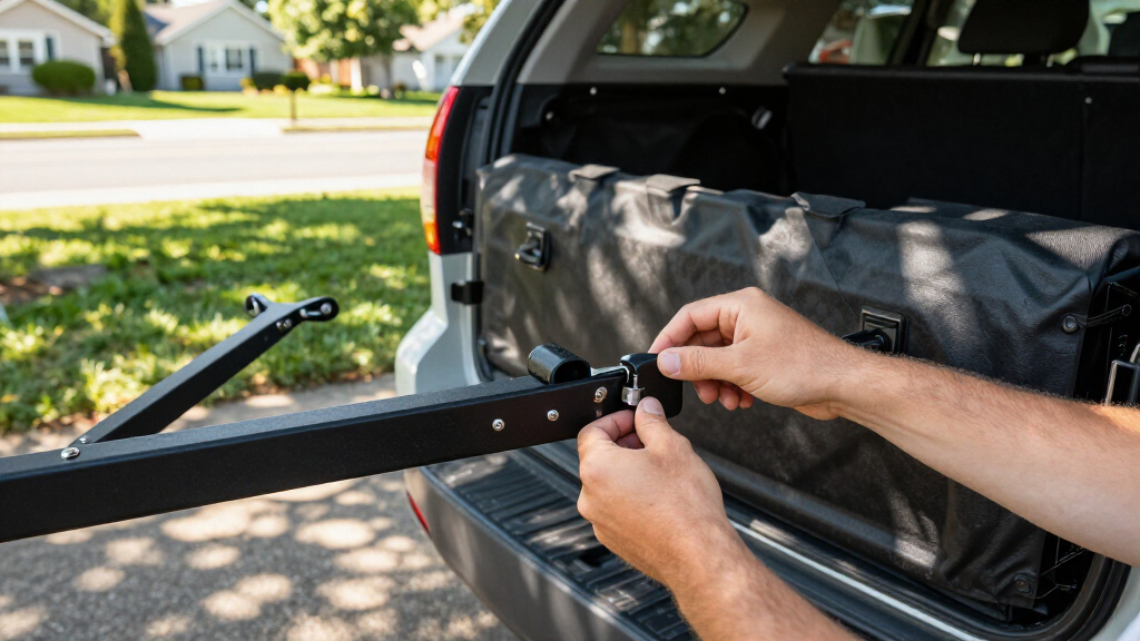 hitch cargo carriers with locks