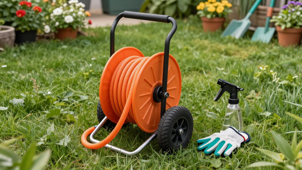 best garden hose reel cart for large yards
