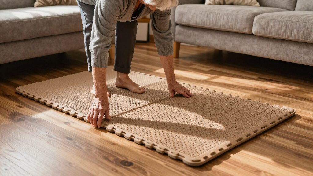 senior-friendly fall prevention mats