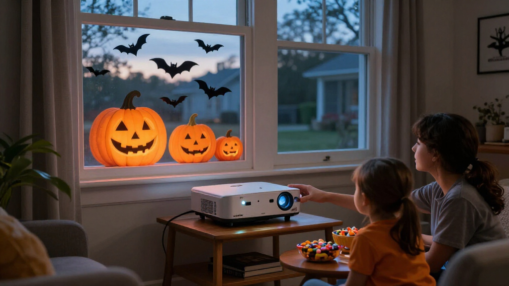 Halloween projector decorations