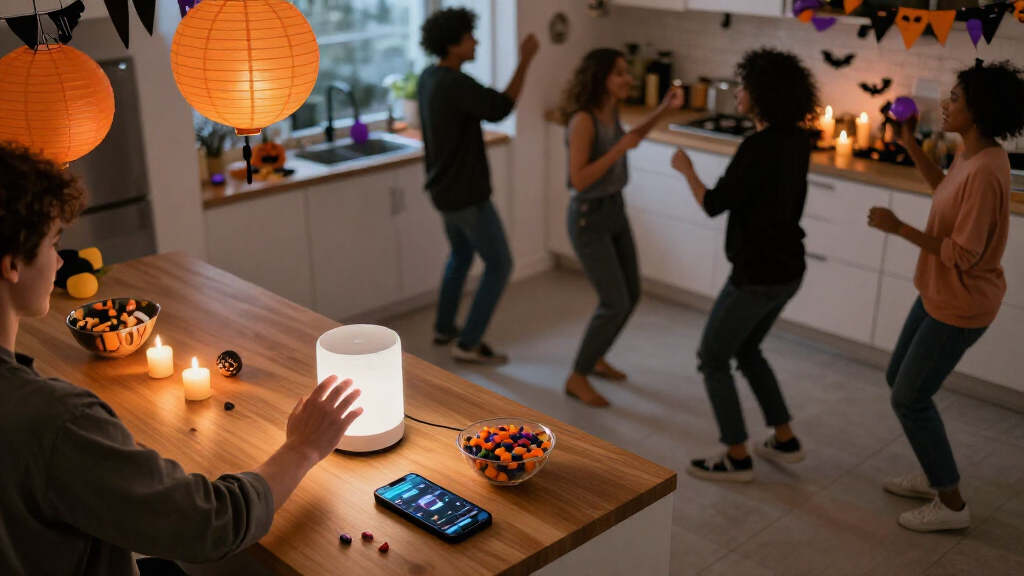 smart speakers for Halloween party music