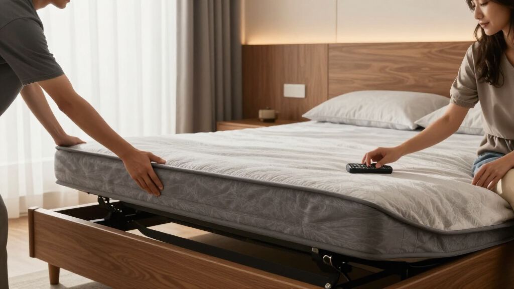 best split king adjustable bed with wall hugger