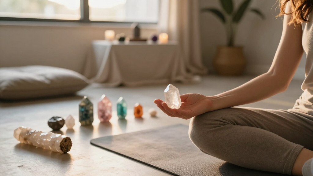 crystal healing meditation accessories
