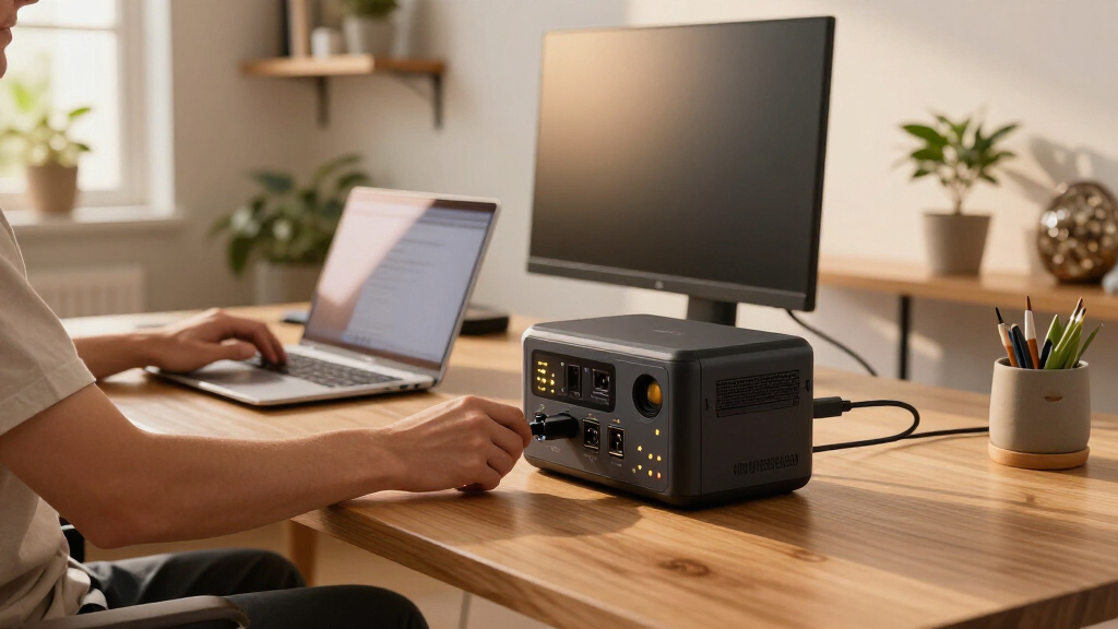 Power station for laptops and monitors