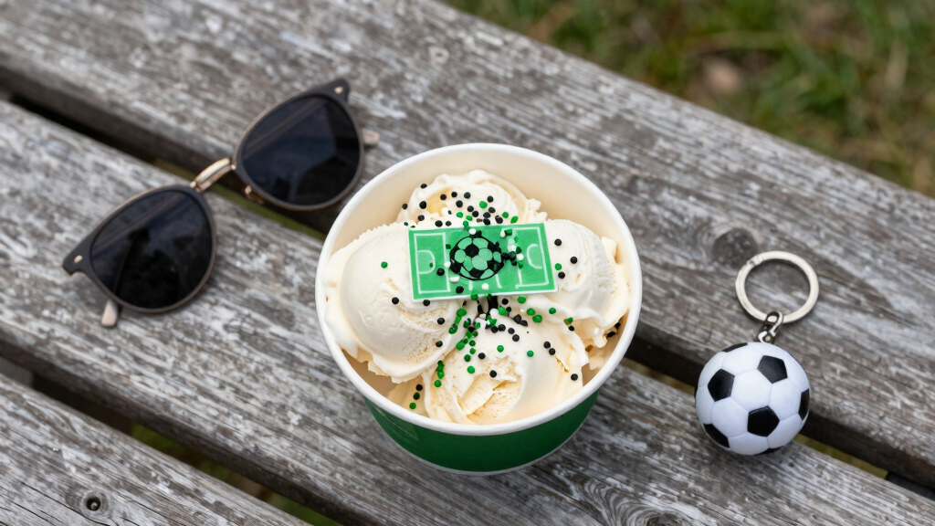 soccer-themed ice cream toppings
