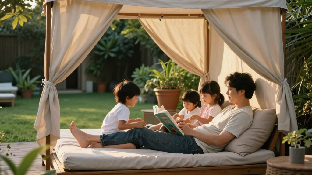 patio daybed with canopy