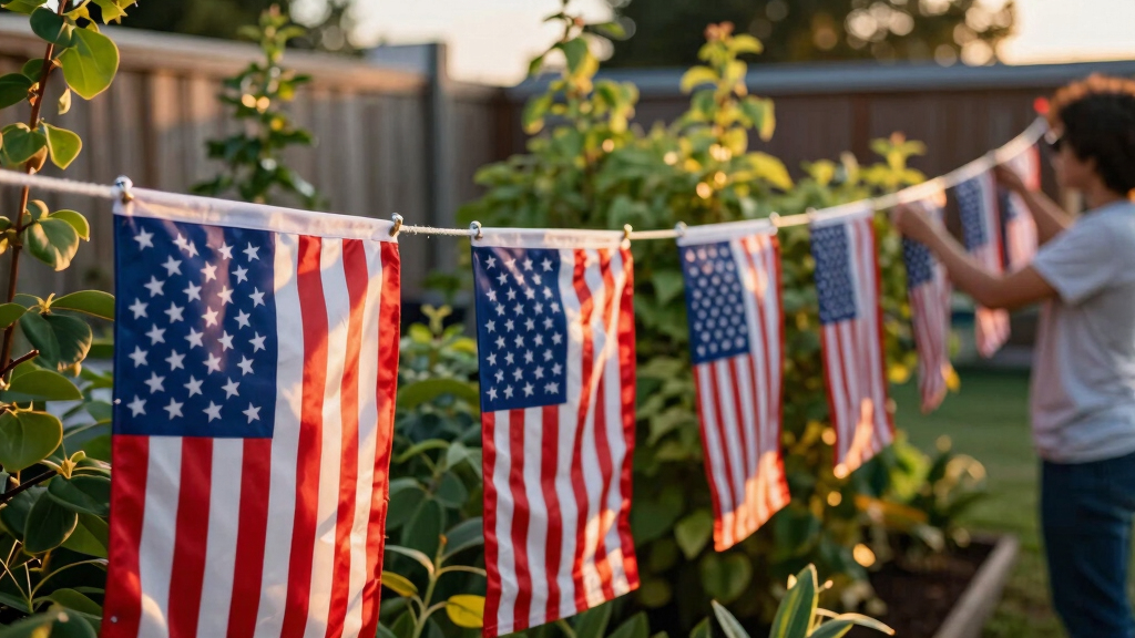 patriotic garden flag sets