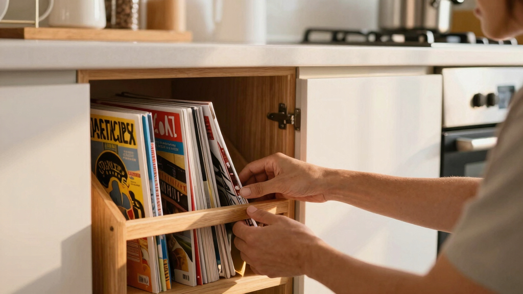 best kitchen cabinet magazine holders
