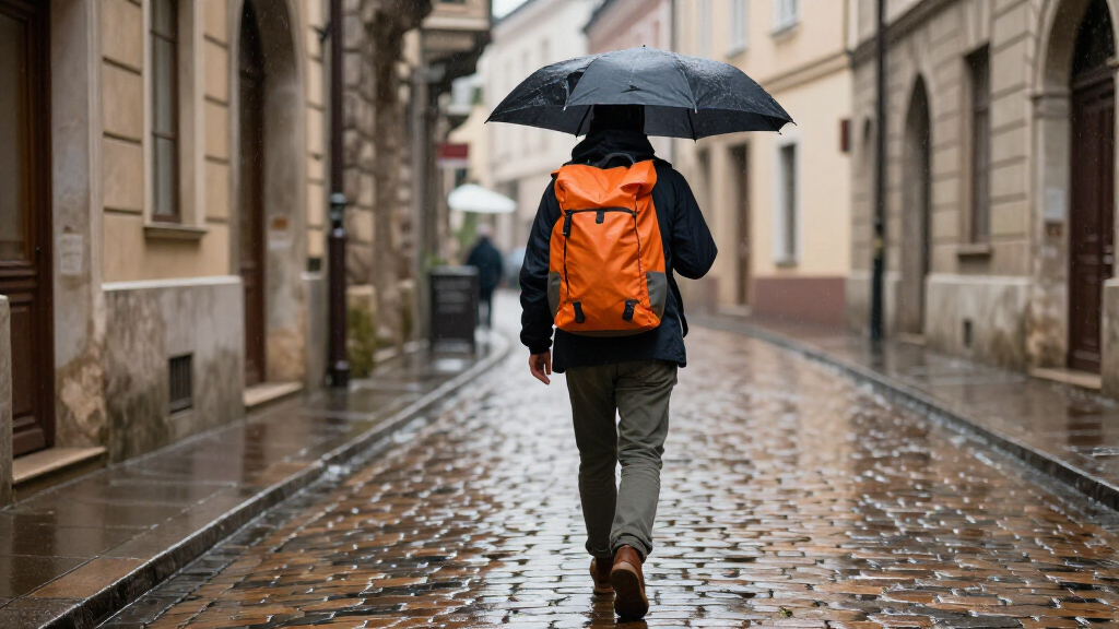 waterproof daypack for europe rainy season