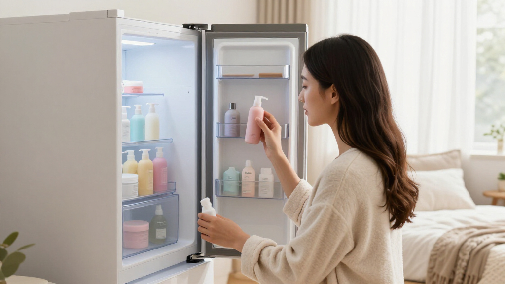 best smart beauty fridge with mirror