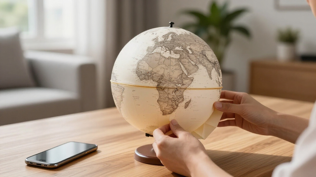best folding paper globes