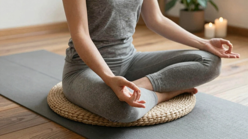meditation cushions and mats