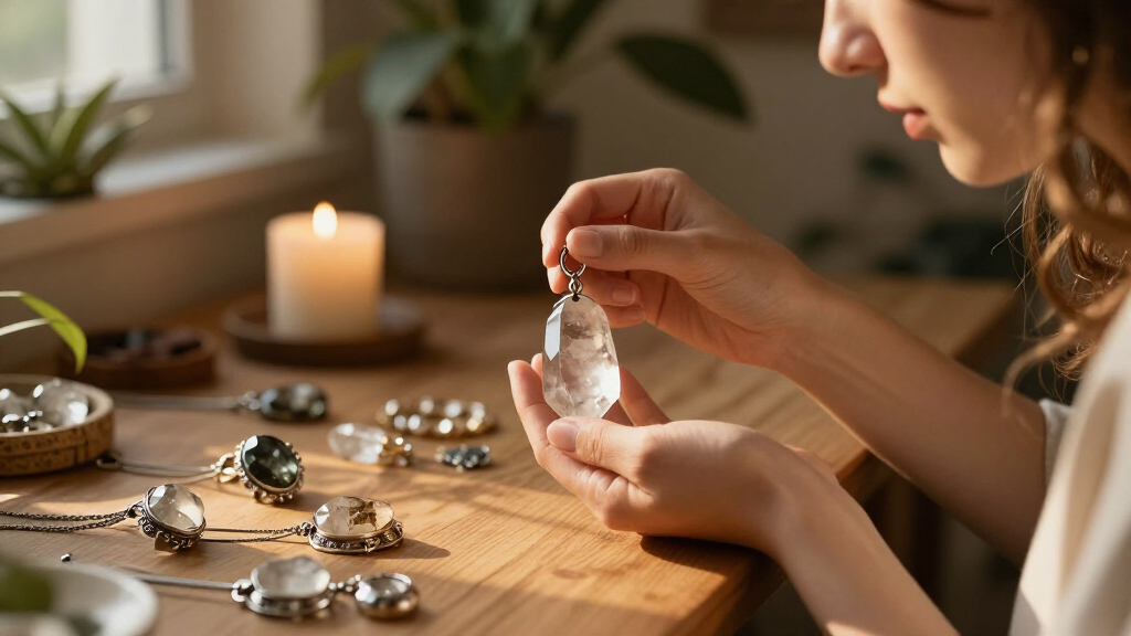 crystal healing jewelry