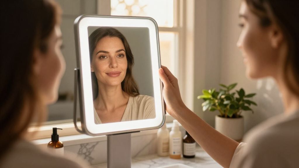 best smart makeup mirror with adjustable lighting