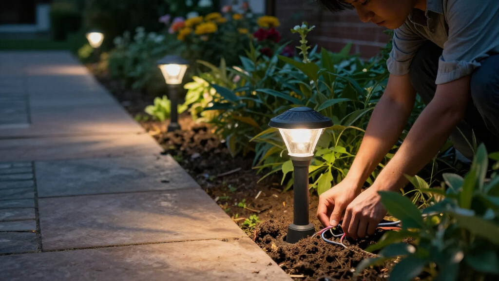 solar lights pathway