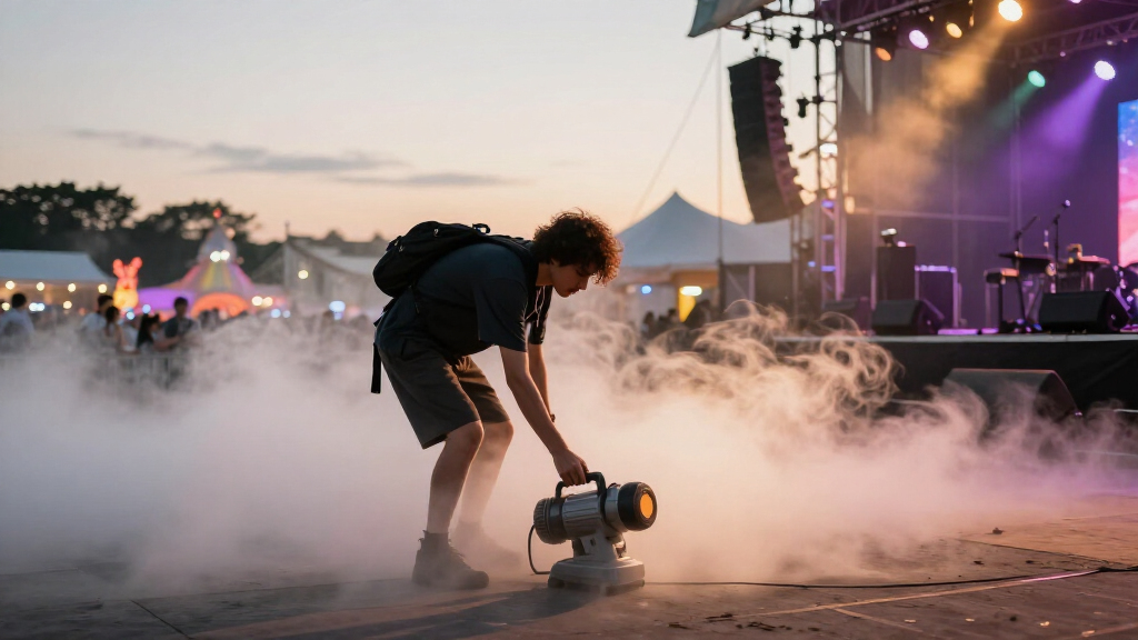 low lying fog machine for events
