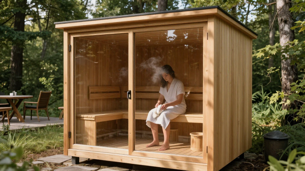 best outdoor cube sauna premium