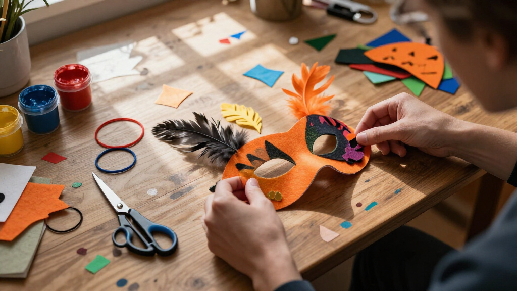 Halloween mask making supplies
