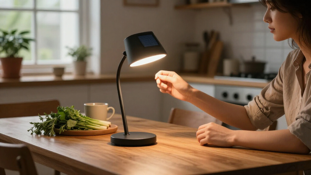 solar-powered desk lamps