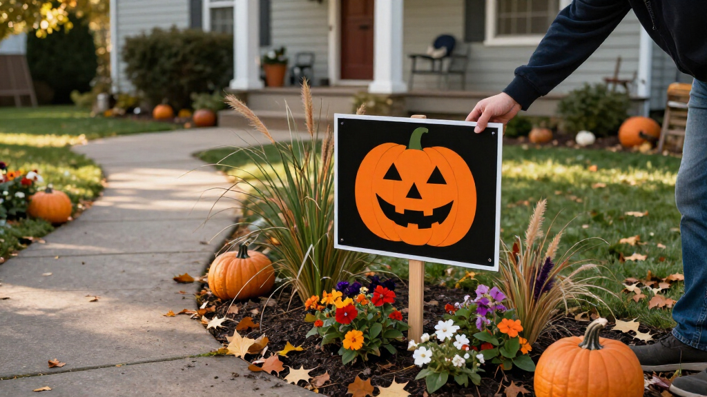 Halloween yard signs