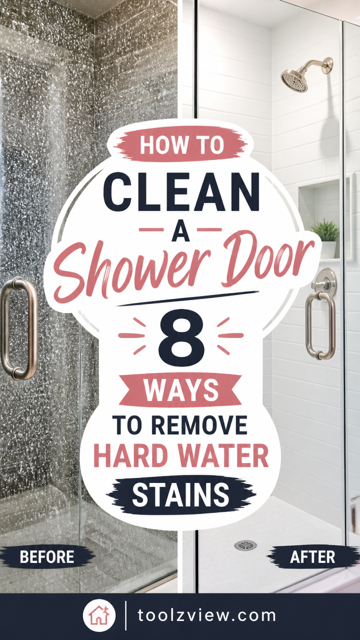 How to Clean a Shower Door: 8 Ways to Remove Hard Water Stains