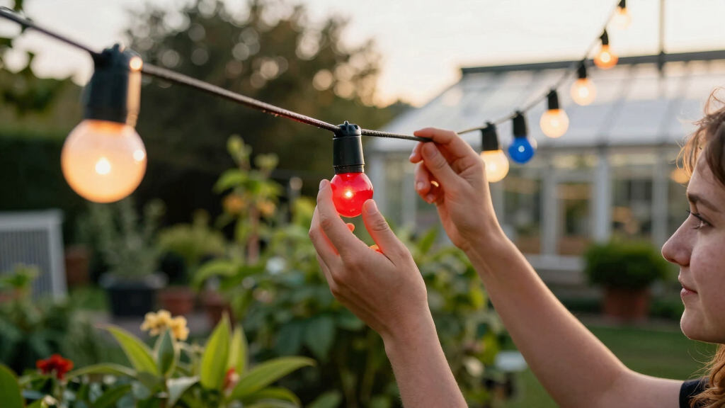 patriotic outdoor string lights