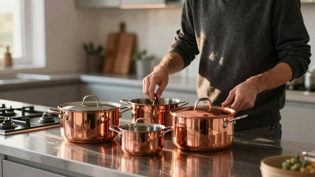 best copper cookware set premium