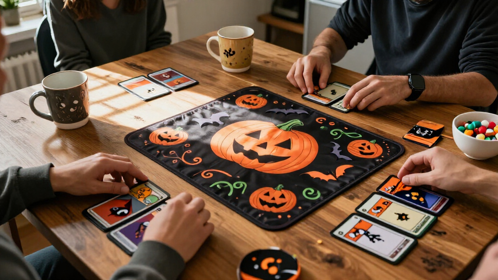 halloween trading card game playmats