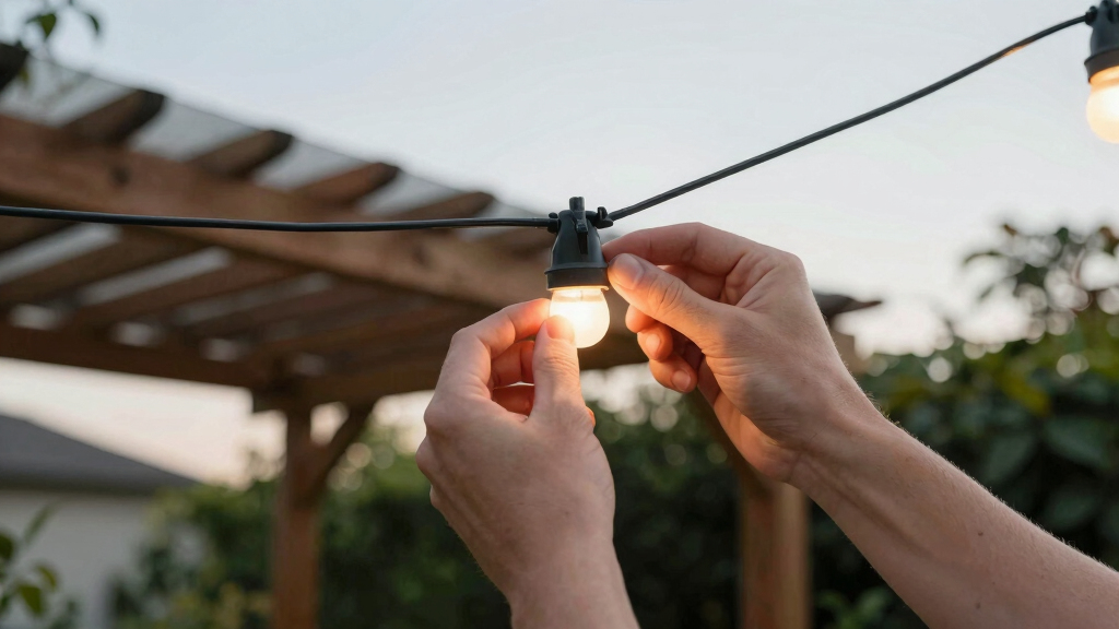 smart outdoor string lights
