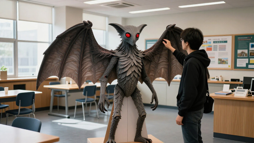 lifesize cardboard cutouts of mothman