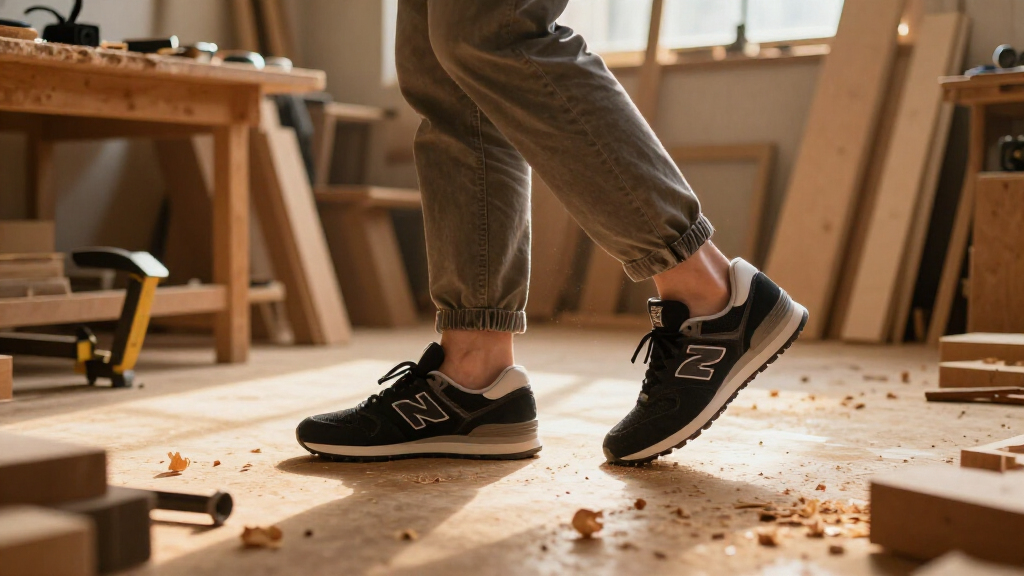 best black New Balance sneakers