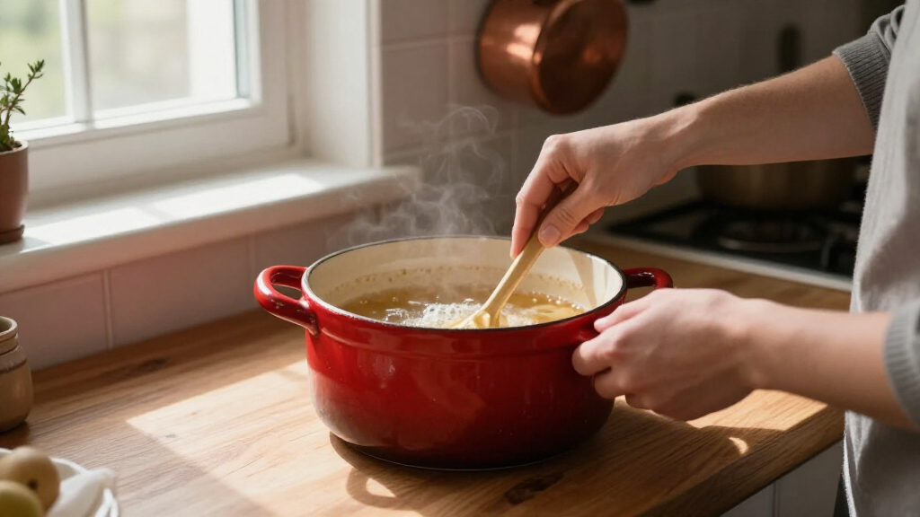 classic red butter crock stoneware