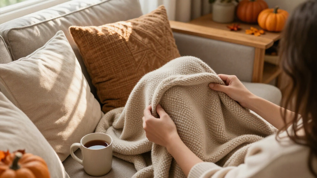 cozy fall throw blankets