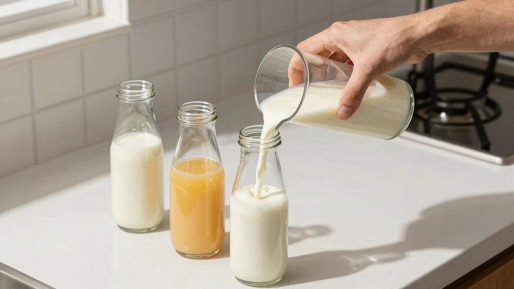 juice and milk containers for fridge glass