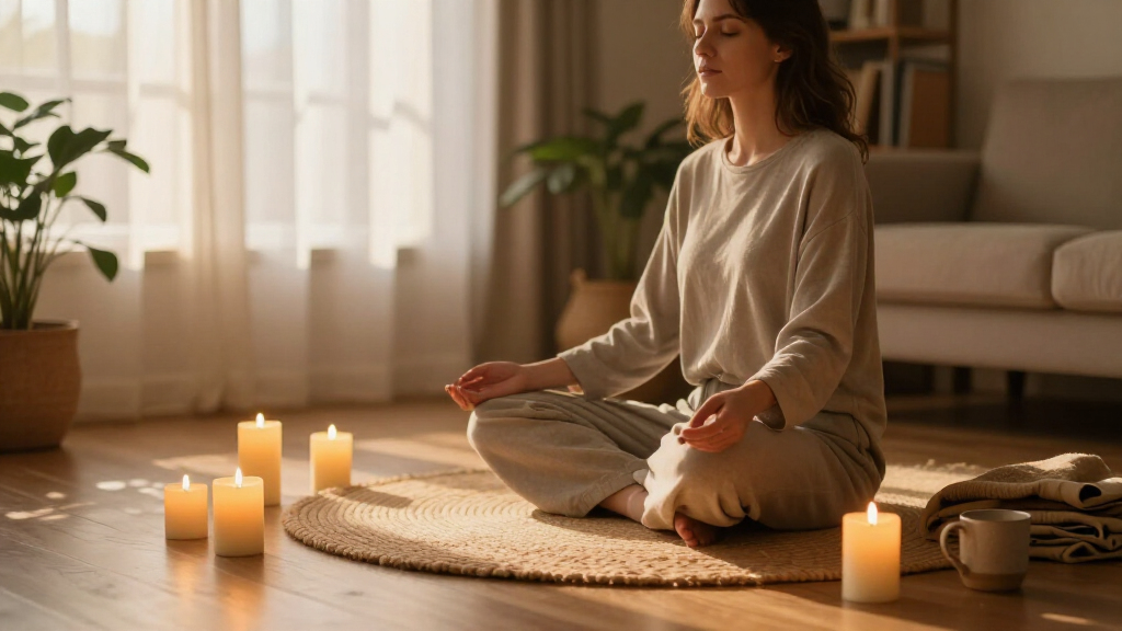 LED candles for meditation