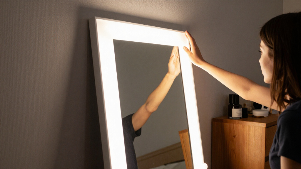 smart full length mirror with lights