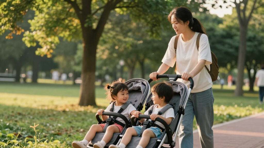 stroller wagon for 2 kids with reclining seats