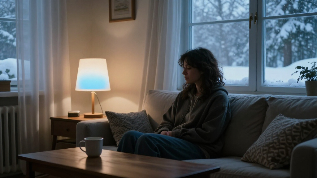 sad lamp for winter blues light therapy
