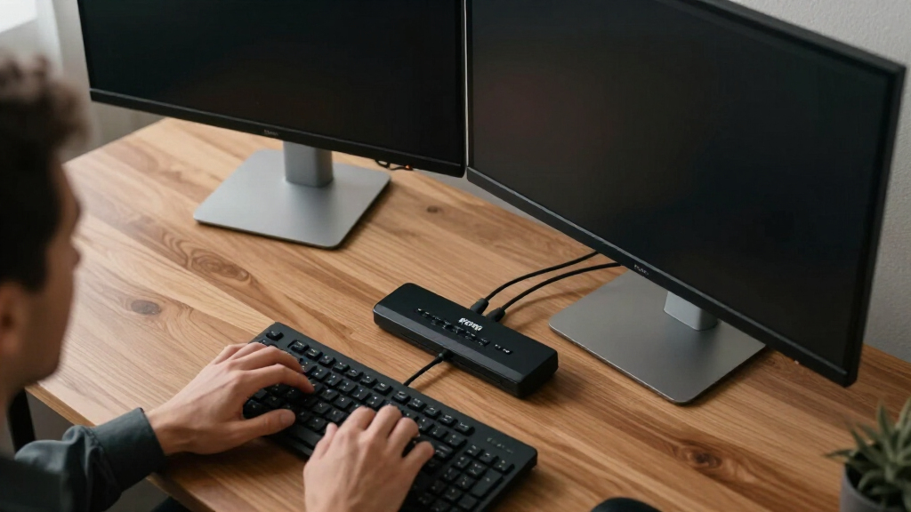 monitor for dual computer setup kvm