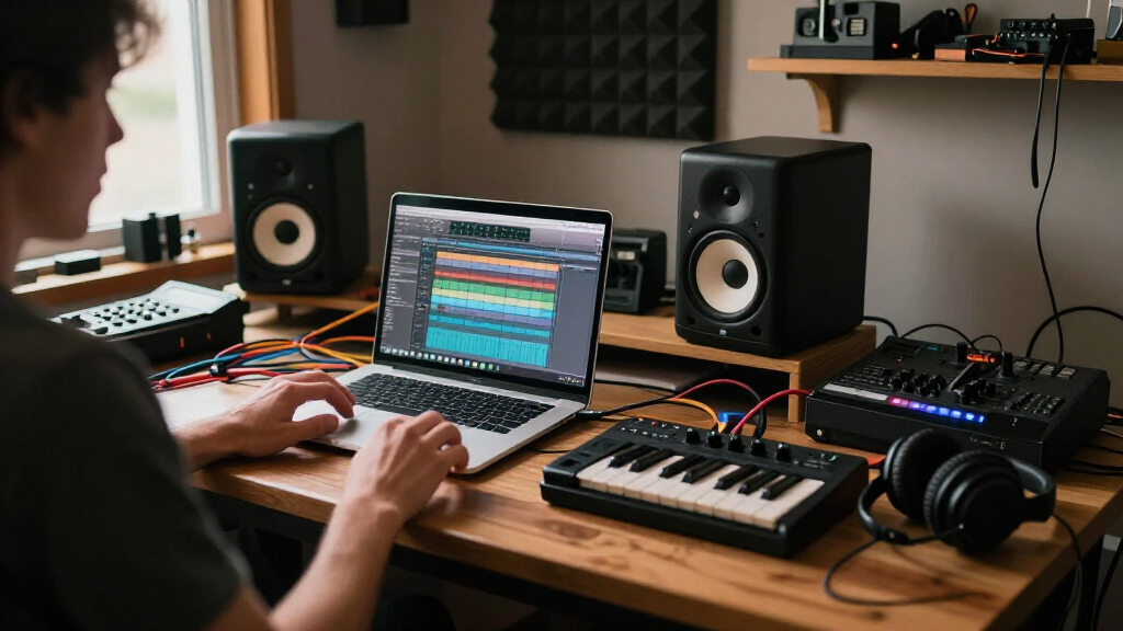 budget deskfor music production